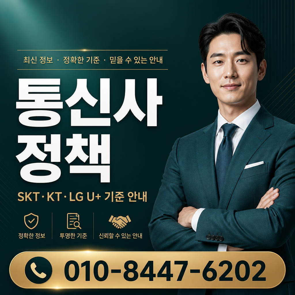 통신사별 정책 확인