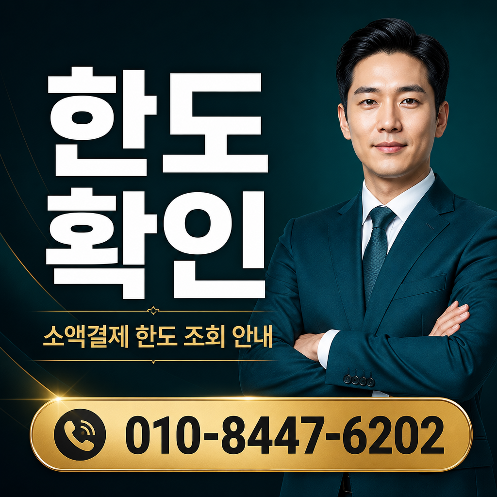 소액결제 한도 확인