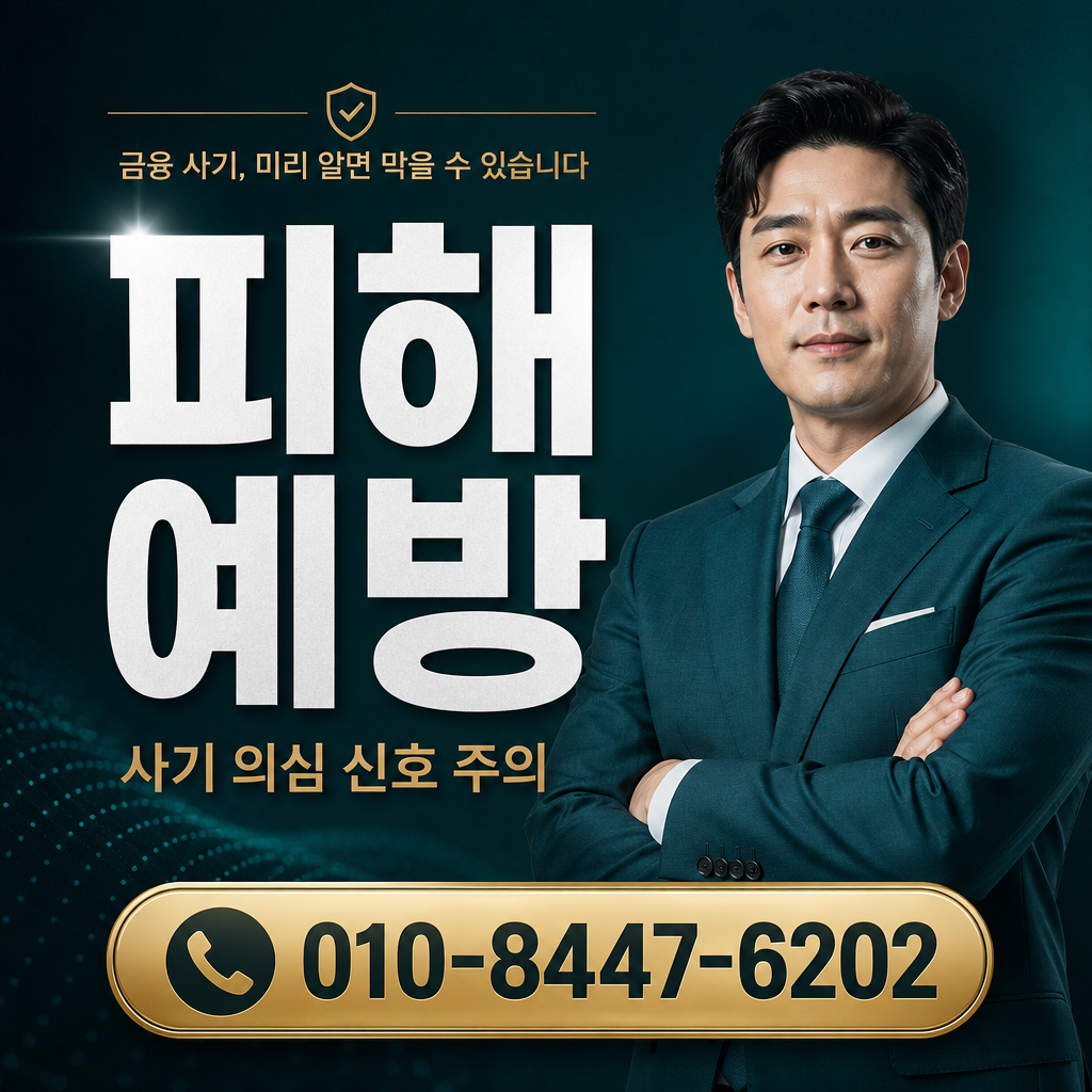 피해 예방 주의사항